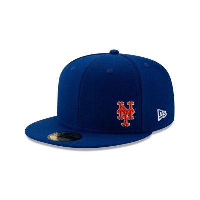 Blue New York Mets Hat - New Era MLB Flawless 59FIFTY Fitted Caps USA8249316